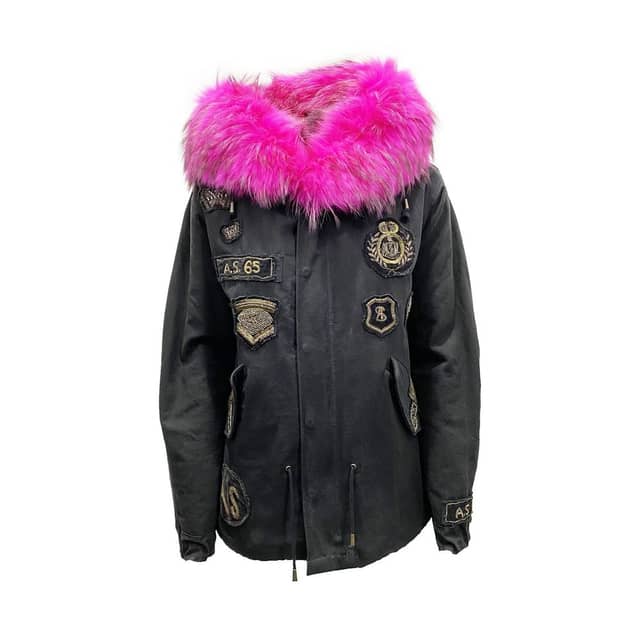 Black Cotton Parka