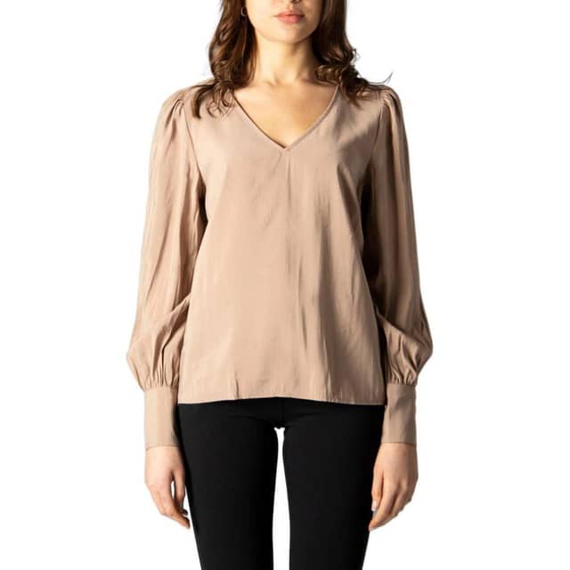 Beige Silk Blouse