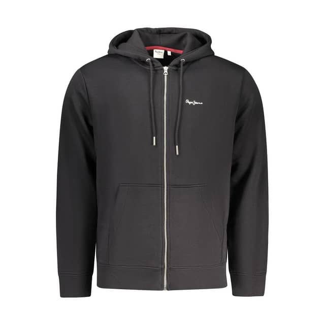 Black Cotton Men's Sweatshirt