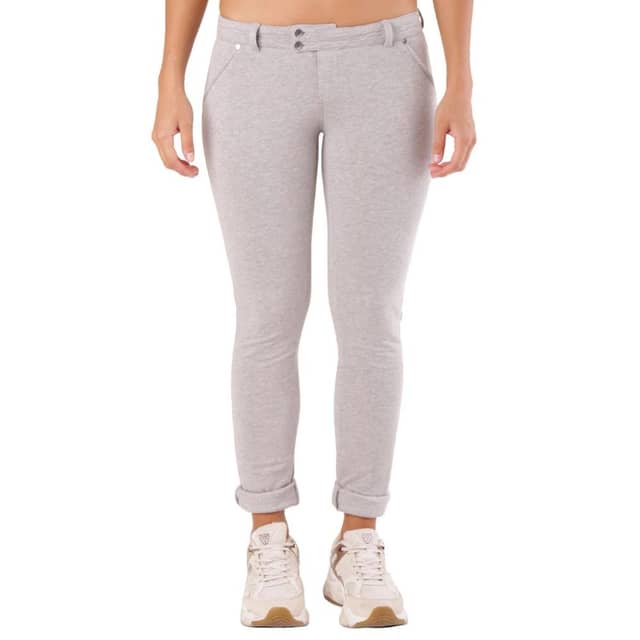 Gray Cotton Skinny Pants