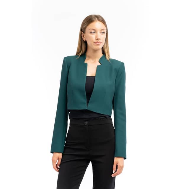 Brown Polyester Blazer