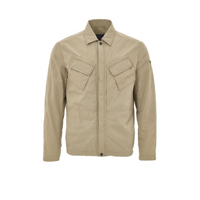 Beige Polyester Coat