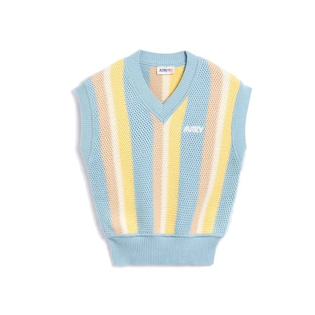 Blue Cotton Waistcoat