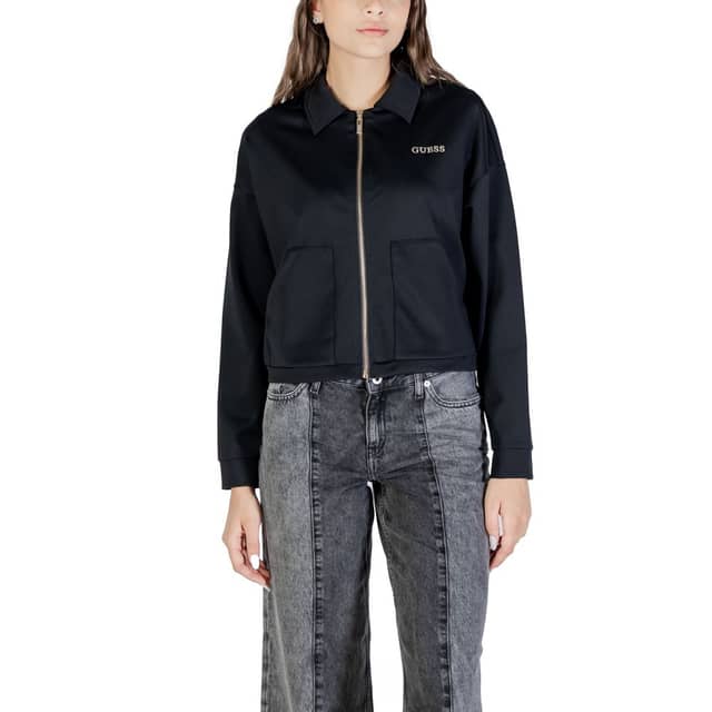 Black Polyamide Sweatshirt