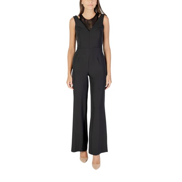 Black Polyester Jumpsuit