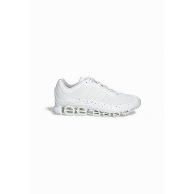 White Synthetic Athletic Sneakers
