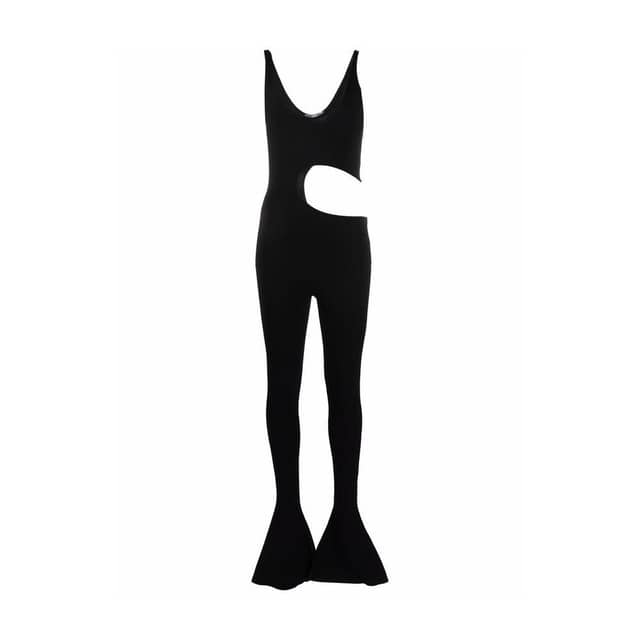 Black Viscose Jumpsuit