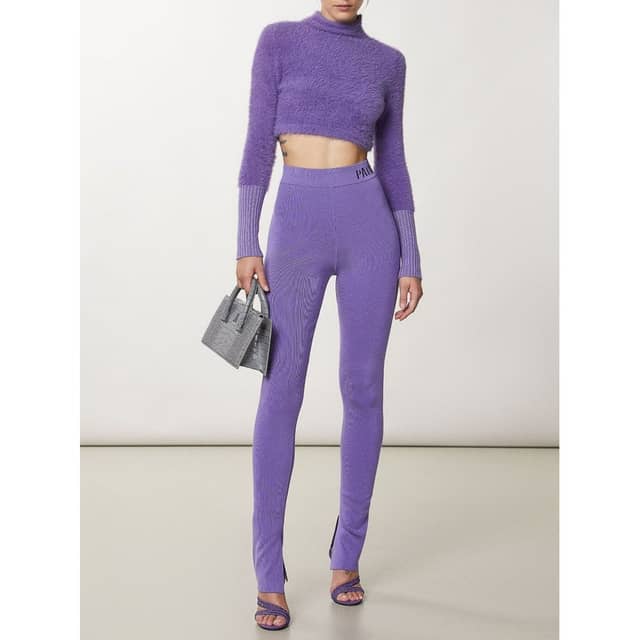 Purple Lyocell Leggings