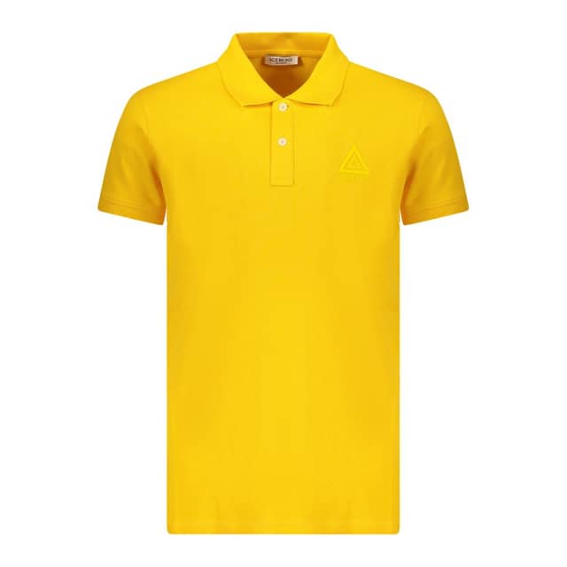 Yellow Cotton Mens Polo Shirt