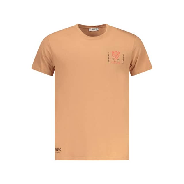 Marrone Cotton Men T-Shirt