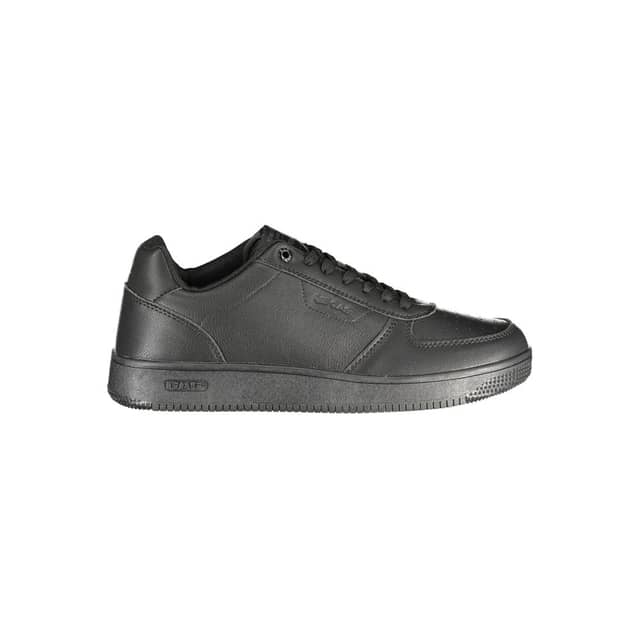 Black Polyurethane Men's Sneaker