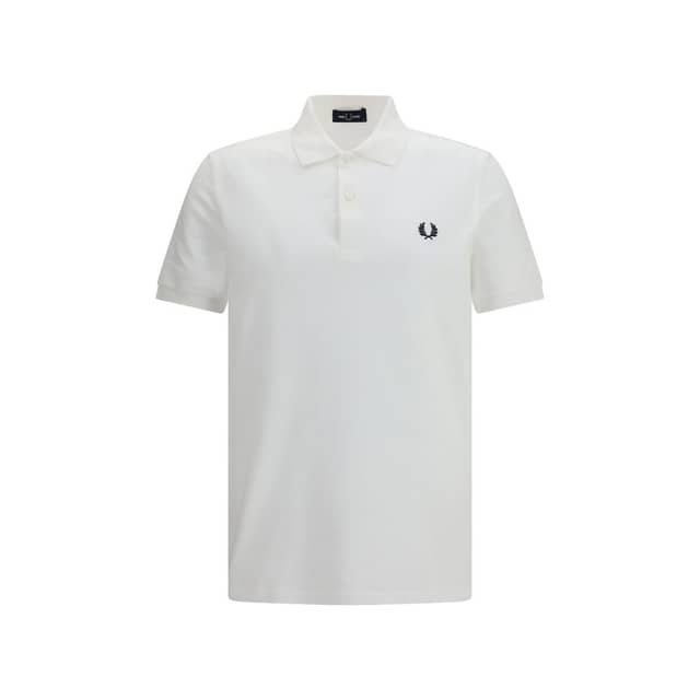White Cotton Polo Shirt