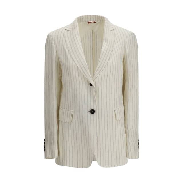 Beige Linen Blazer