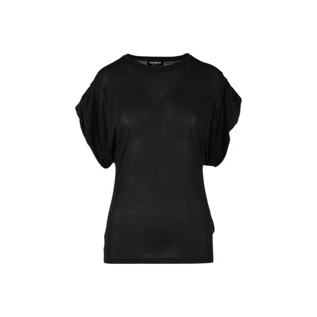 Black Viscose T-Shirt