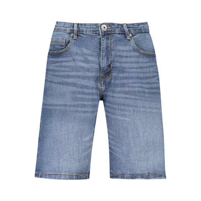 Blue Cotton Mens Short