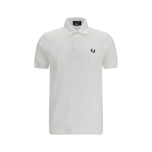 White Cotton Polo Shirt