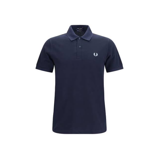 Blue Cotton Polo Shirt