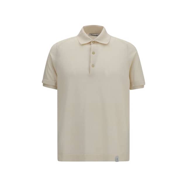 Beige Cotton Polo Shirt