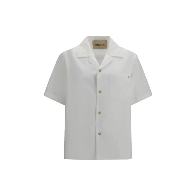 White Cotton Shortsleeve Shirt