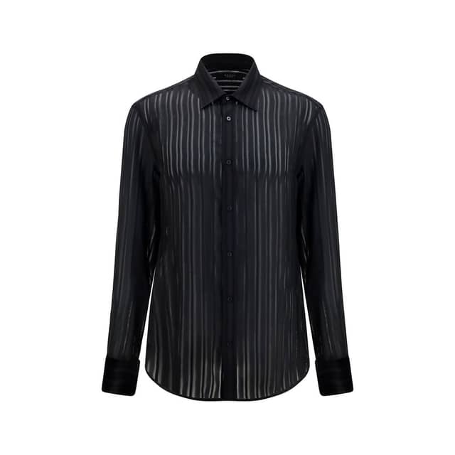 Black Silk Dress Shirt