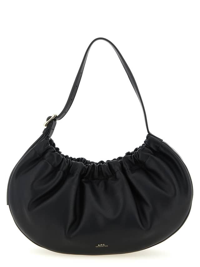 Black Polyethylene Shoulder Bag