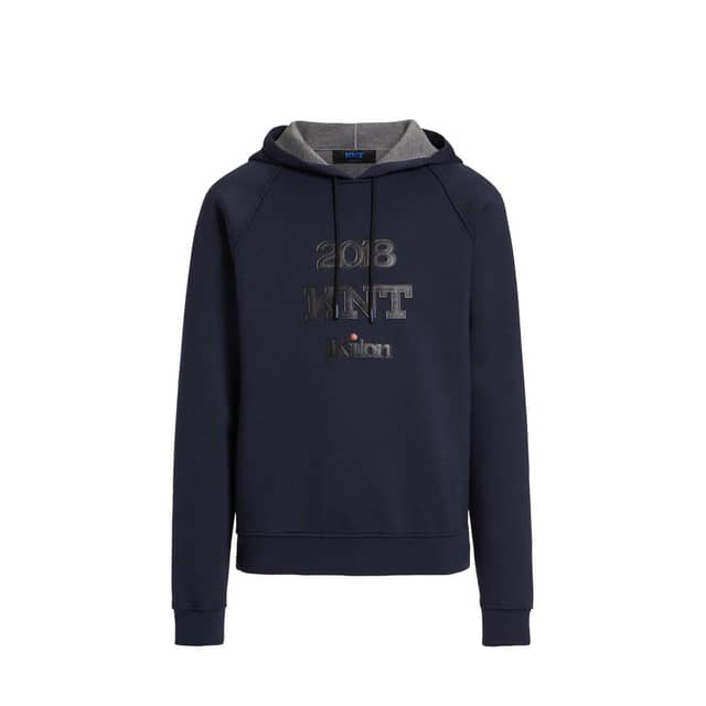 Blue Elastane Sweatshirt