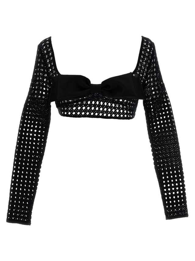Black Polyester Blouse