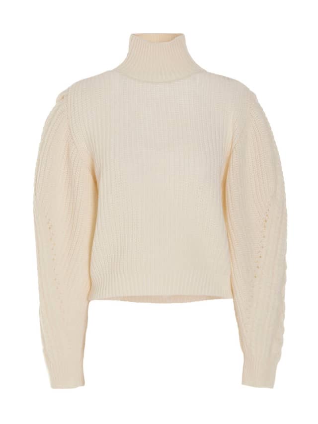White Wool Cardigan