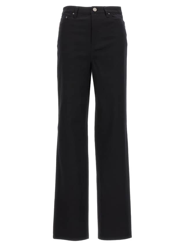 Black Cotton High-Waisted Jean