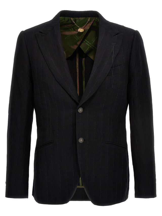 Black Cotton Blazer