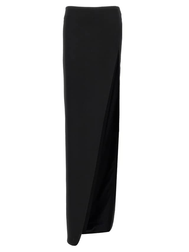 Black Lamb Leather Mini Skirt