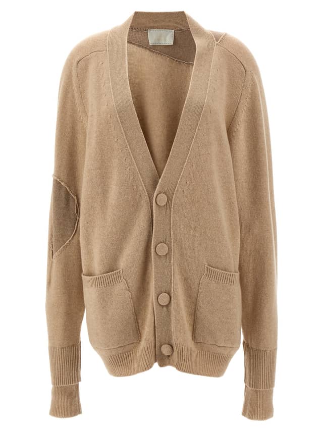 Beige Cashmere Cardigan