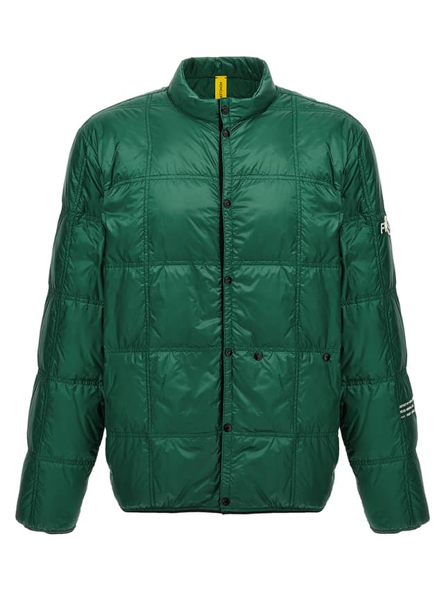 Bicolor Polyamide Full-Length Jacket