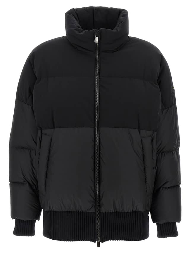 Black Nylon Bomber