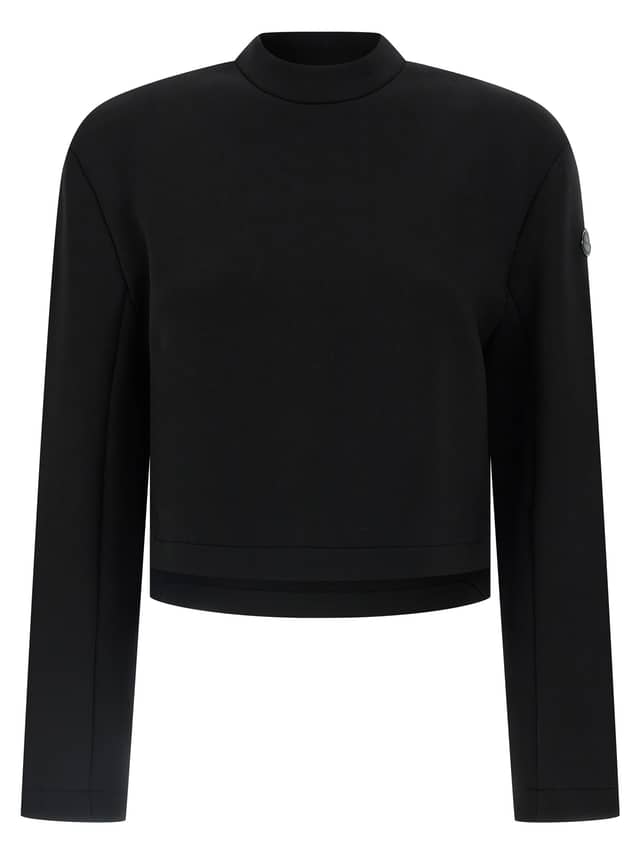 Black Viscose Sweatshirt