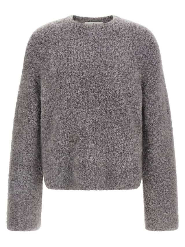 Gray Fabric Cardigan