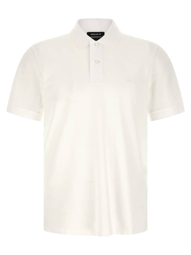 White Cotton Polo Shirt