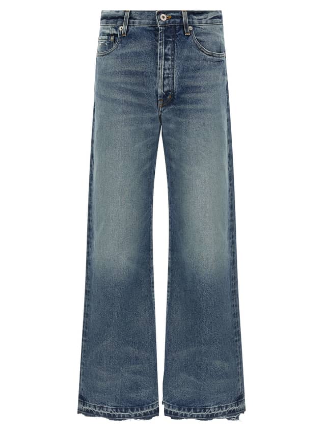 Blue Cotton Jeans Denim