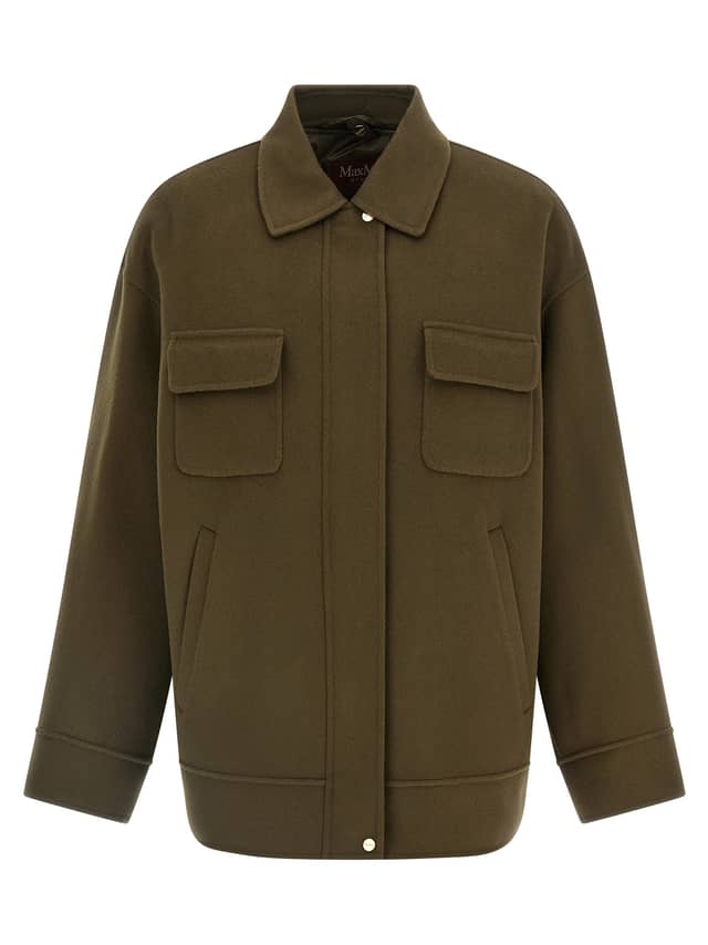 Bicolor Virgin Wool Coat