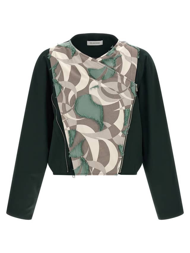 Multicolor Virgin Wool Shell Jacket