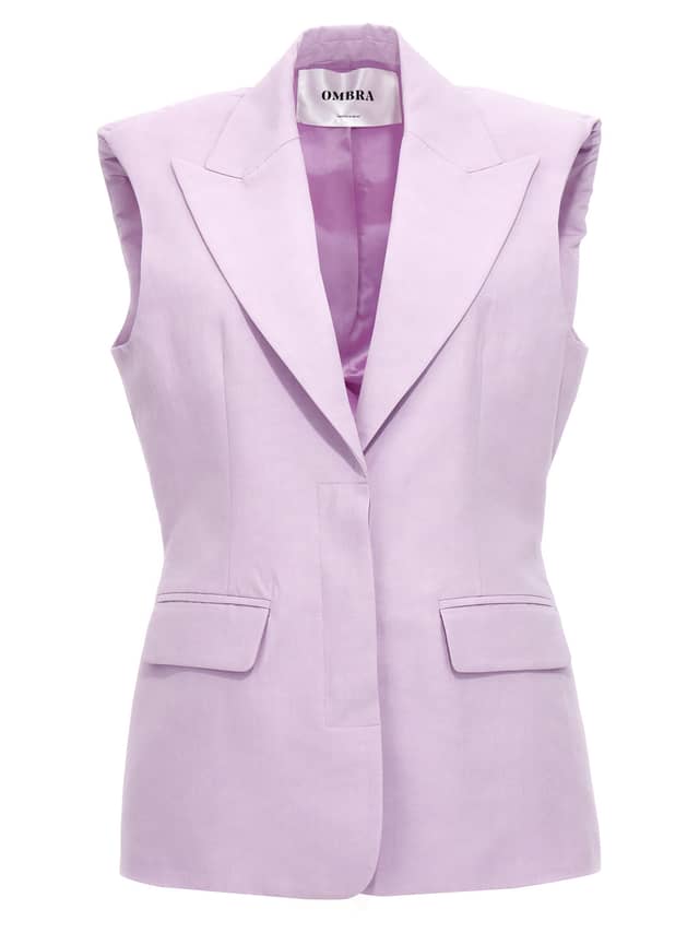 Purple Cotton Blazer