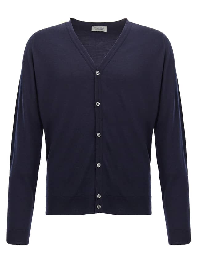 Blue Wool Cardigan