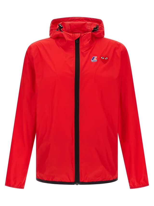 Red Nylon Shell Jacket