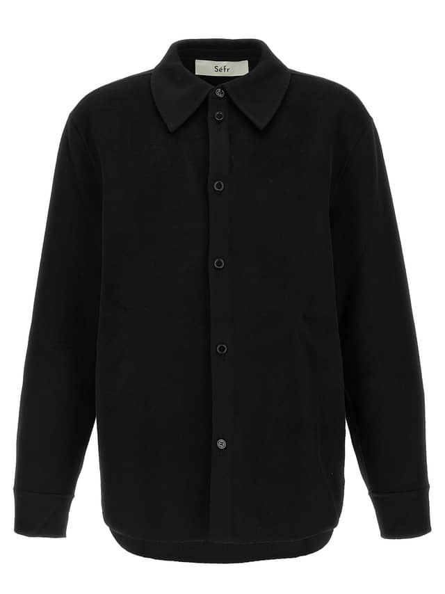 Black Wool Blouse