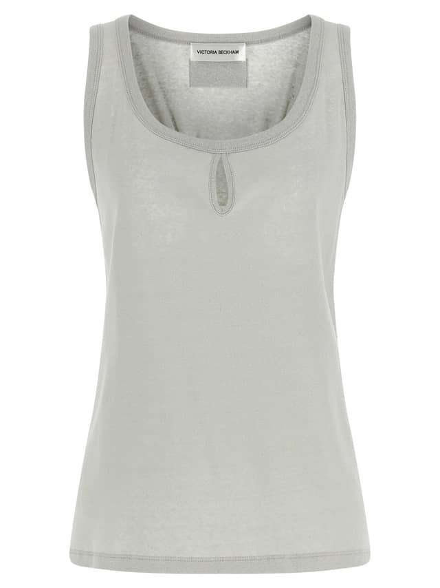 Gray Cotton Tank Tops