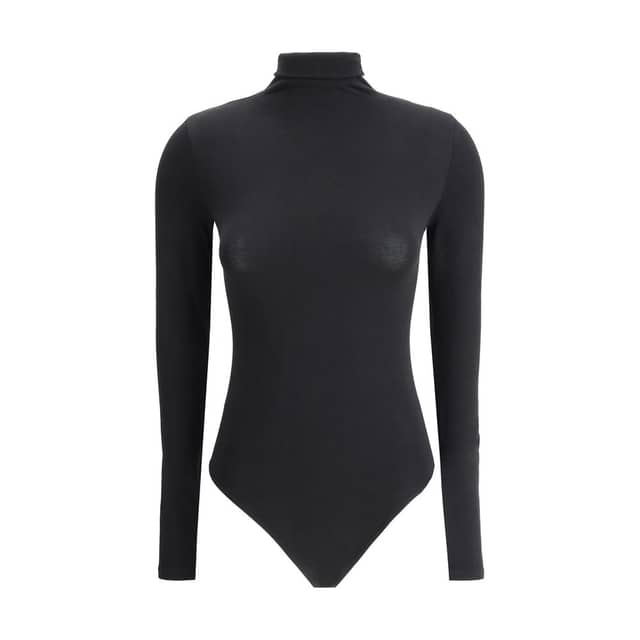 Black Cotton Bodysuit