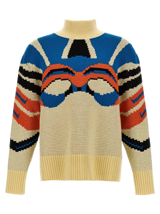 Multicolor Virgin Wool Cardigan