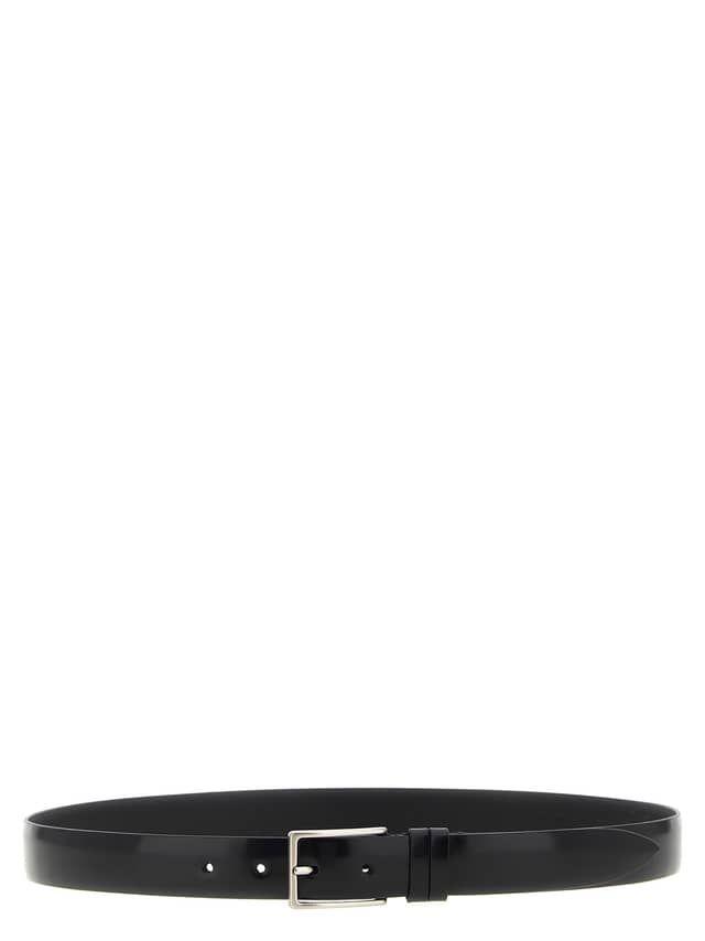 Black Leather Regular Belt
