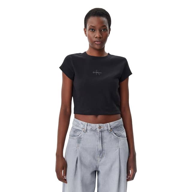 Black Cotton T-Shirt