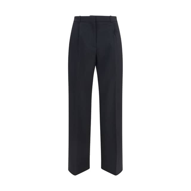 Black Wool Oves Aries Flared Pants